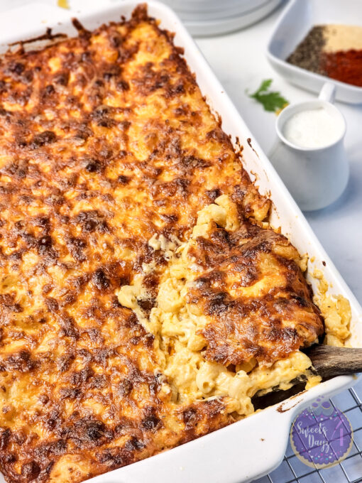4 Cheese Mac n Cheese on Marble - Image 6