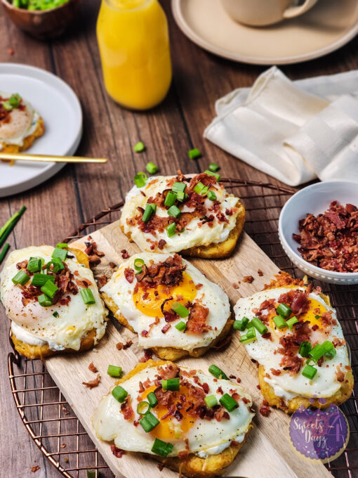 Loaded Hashbrowns on Brown Wood - Image 3