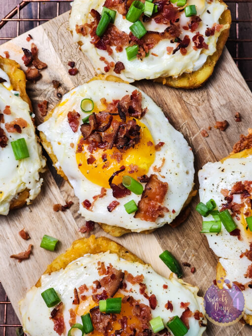 Loaded Hashbrowns on Brown Wood - Image 4