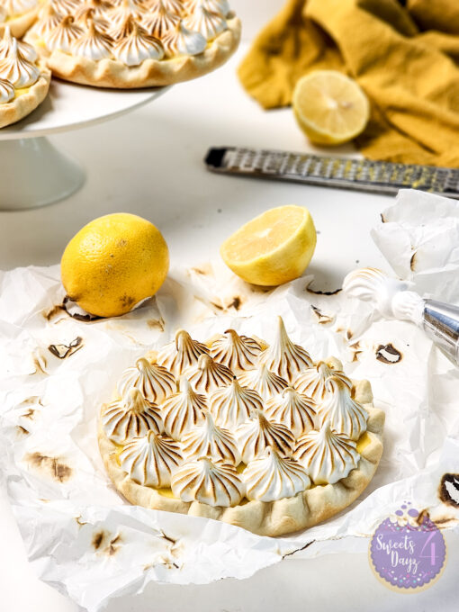 Lemon Meringue Tarts on White - Image 2