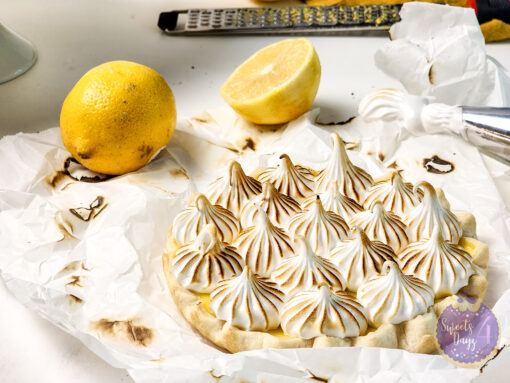 Lemon Meringue Tarts on White - Image 4
