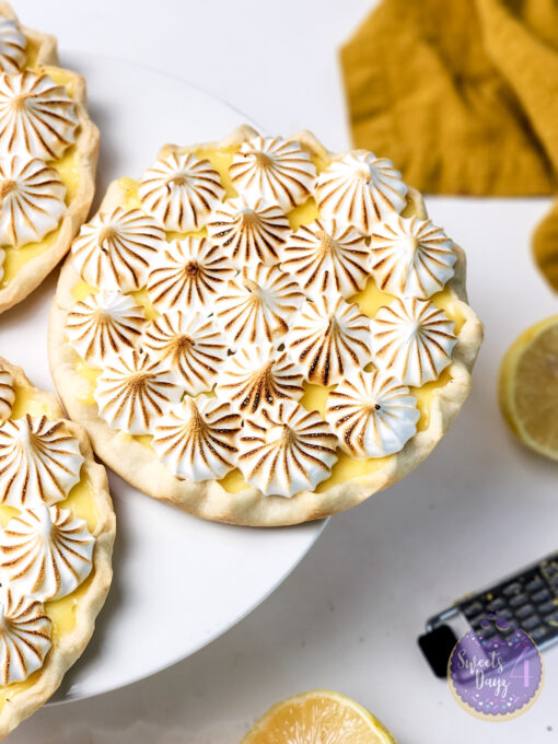 Lemon Meringue Tarts on White - Image 8