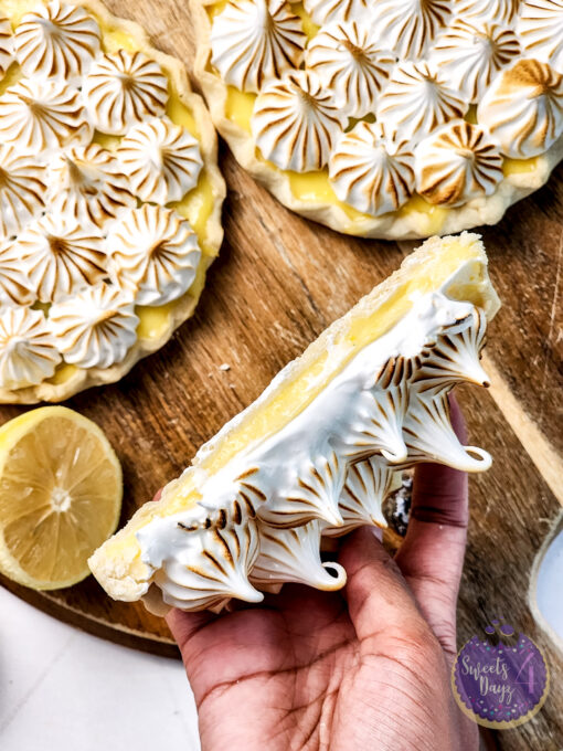 Lemon Meringue Tarts on Gold Marble - Image 11