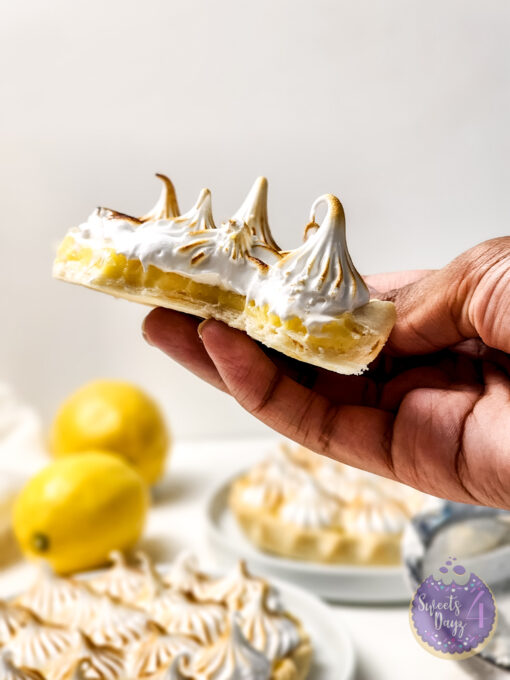 Lemon Meringue Tarts on Gold Marble - Image 7