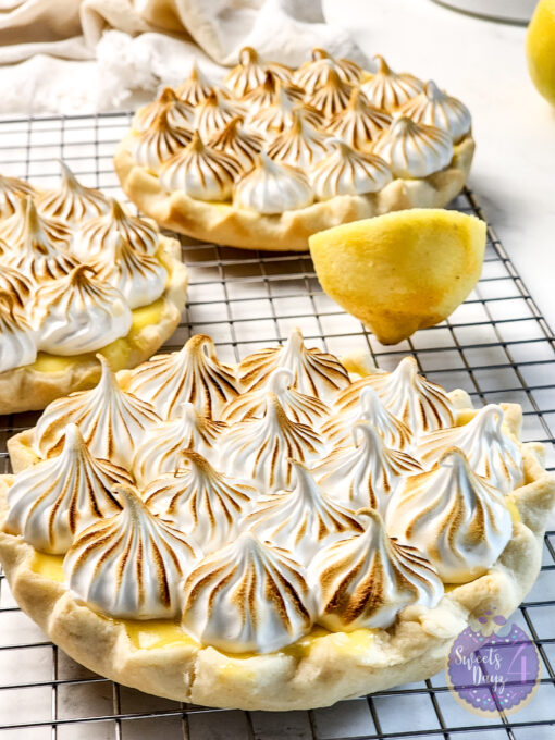 Lemon Meringue Tarts on Marble - Image 3