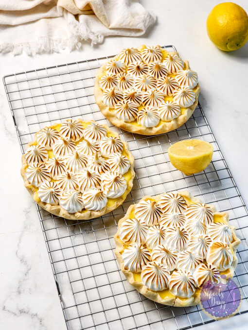 Lemon Meringue Tarts on Marble - Image 6
