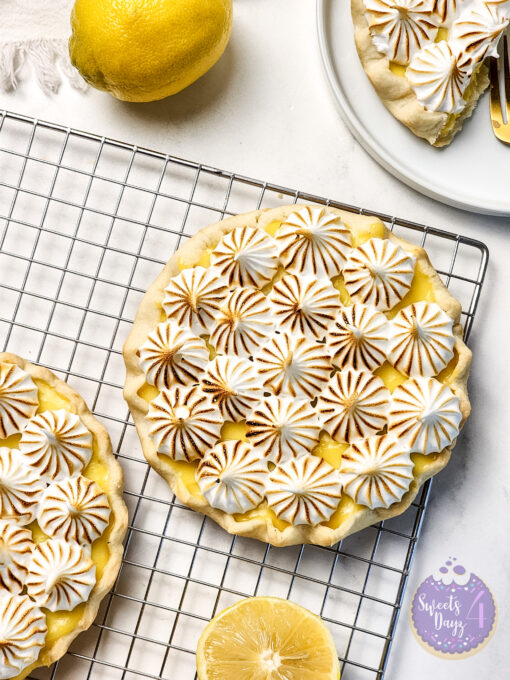Lemon Meringue Tarts on Marble - Image 8