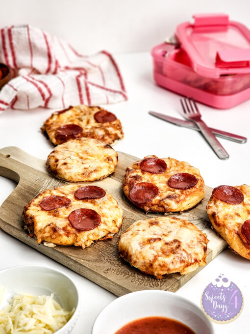 Mini Pizzas on White - Image 2