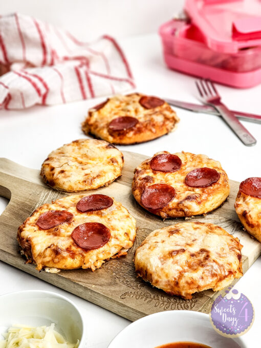 Mini Pizzas on White - Image 4