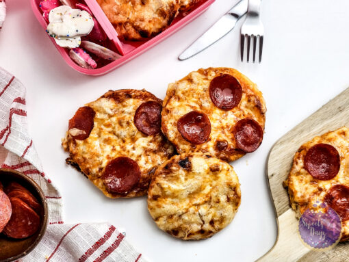 Mini Pizzas on White - Image 7