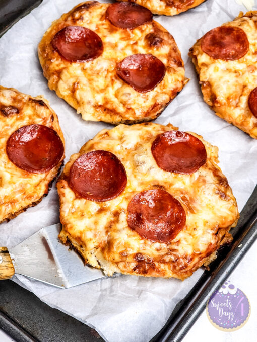 Mini Pizzas on Marble - Image 4