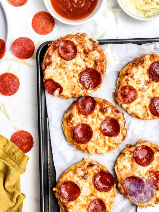 Mini Pizzas on Marble - Image 6