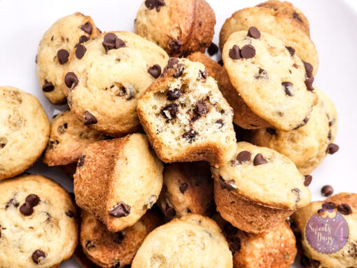 Mini Chocolate Chip Muffins on Rhombus - Image 2