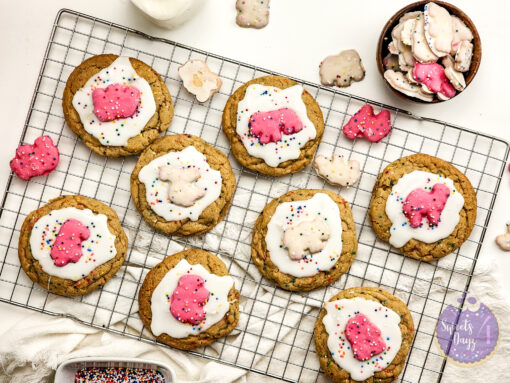 Frosted Animal Cracker Cookies on White - Image 2
