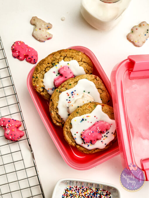 Frosted Animal Cracker Cookies on White - Image 8