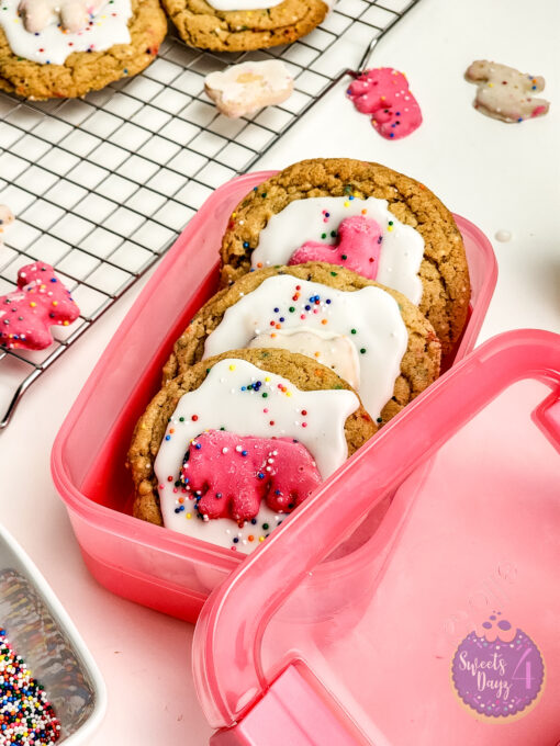 Frosted Animal Cracker Cookies on White - Image 9