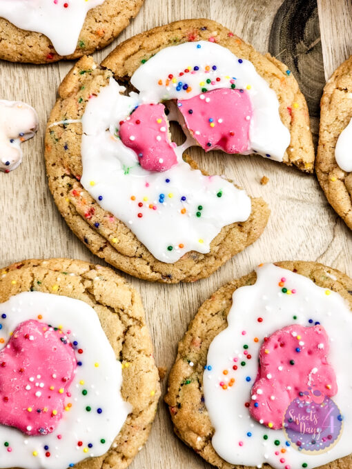 Frosted Animal Cracker Cookies on Gold Marble - Image 8