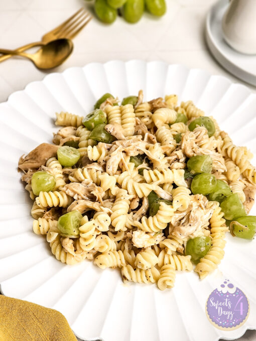 Chicken Grape Poppyseed Pasta Salad on Rhombus - Image 5