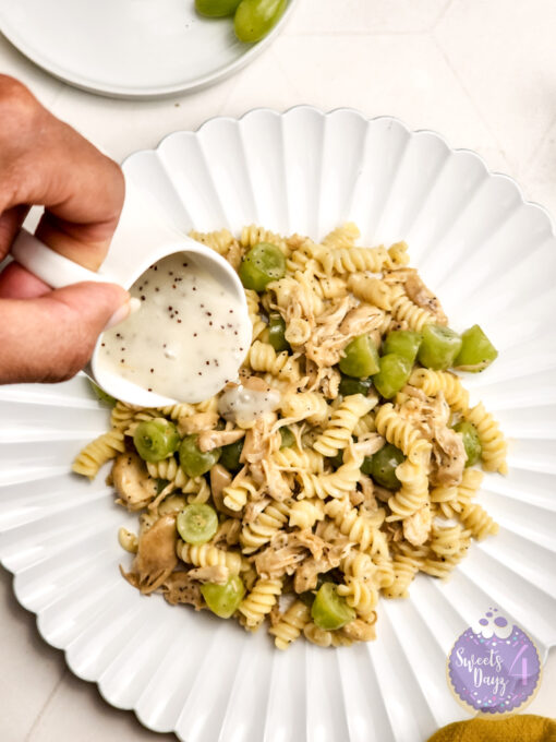 Chicken Grape Poppyseed Pasta Salad on Rhombus