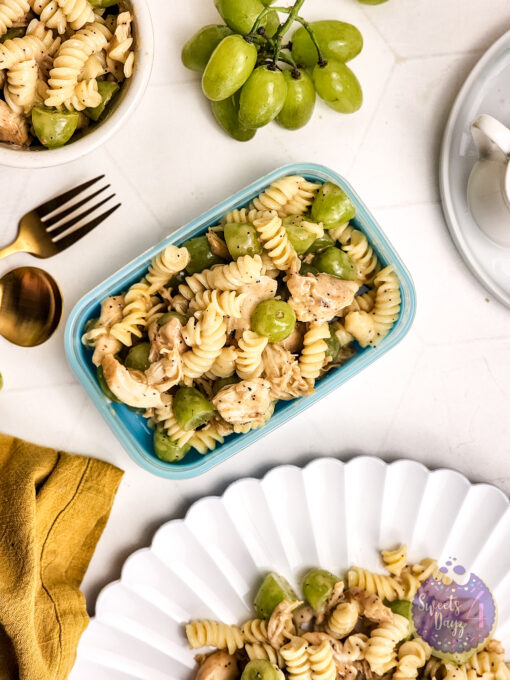 Chicken Grape Poppyseed Pasta Salad on Rhombus - Image 10