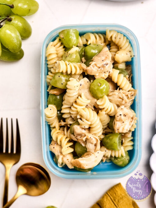 Chicken Grape Poppyseed Pasta Salad on Rhombus - Image 12