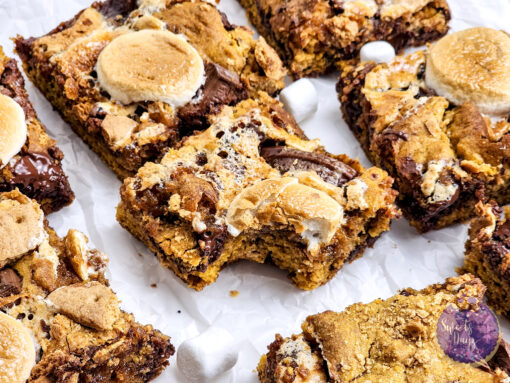 Smores Pumpkin Bars on Marble - Image 4