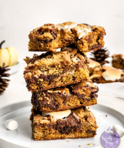 Smores Pumpkin Bars on Rhombus