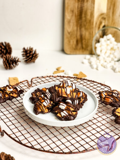 Smores Caramel Clusters on White - Image 2