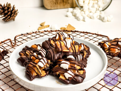 Smores Caramel Clusters on White - Image 3