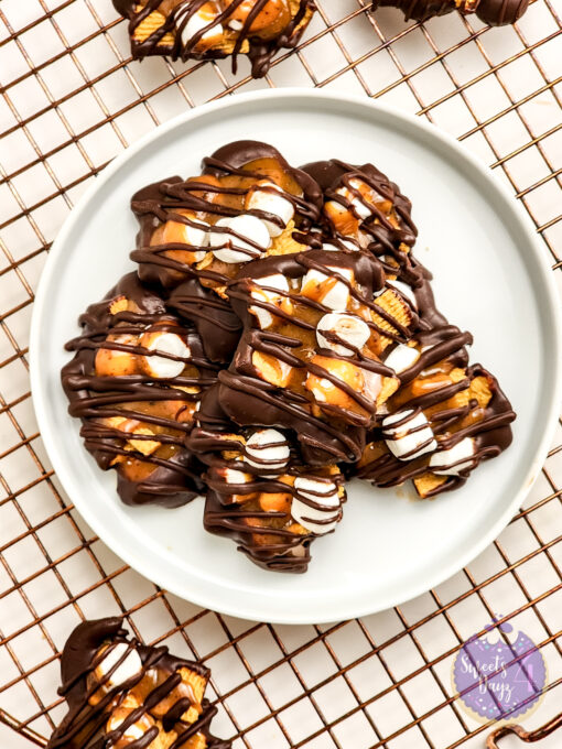 Smores Caramel Clusters on White - Image 5