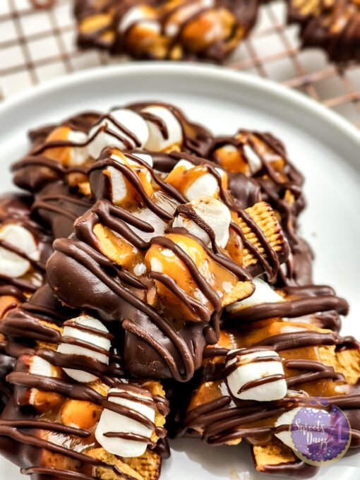 Smores Caramel Clusters on White - Image 8
