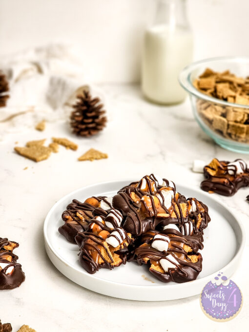 Smores Caramel Clusters on Marble - Image 2