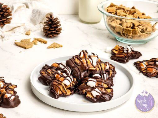 Smores Caramel Clusters on Marble - Image 3