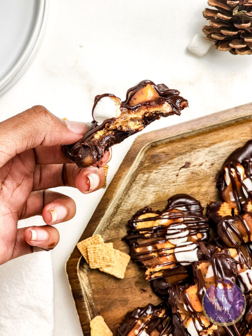 Smores Caramel Clusters on Gold Marble - Image 8