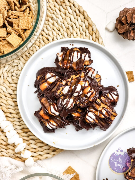 Smores Caramel Clusters on Rhombus - Image 7