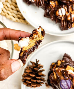 Smores Caramel Clusters on Rhombus