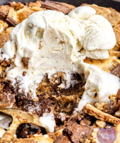 Smores Chocolate Chip Cookie Skillet on Rhombus