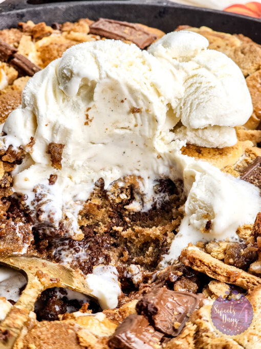 Smores Chocolate Chip Cookie Skillet on Rhombus