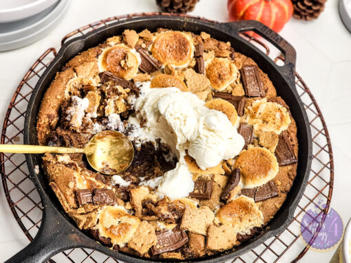 Smores Chocolate Chip Cookie Skillet on Rhombus - Image 6