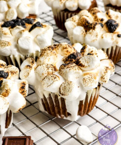 Alternative view of Sweet Potato Casserole Cupcakes on Marble