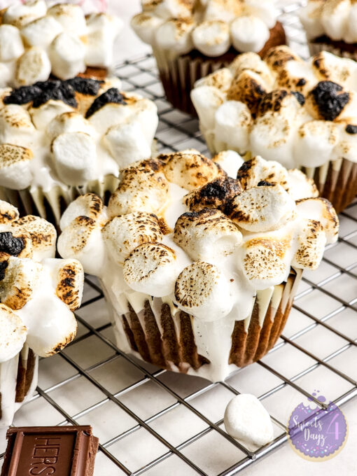 Sweet Potato Casserole Cupcakes on Marble - Image 2