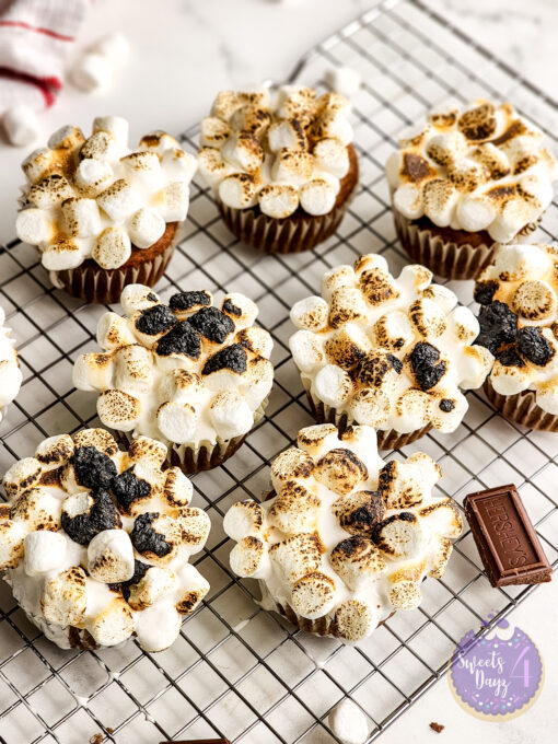 Sweet Potato Casserole Cupcakes on Marble - Image 9