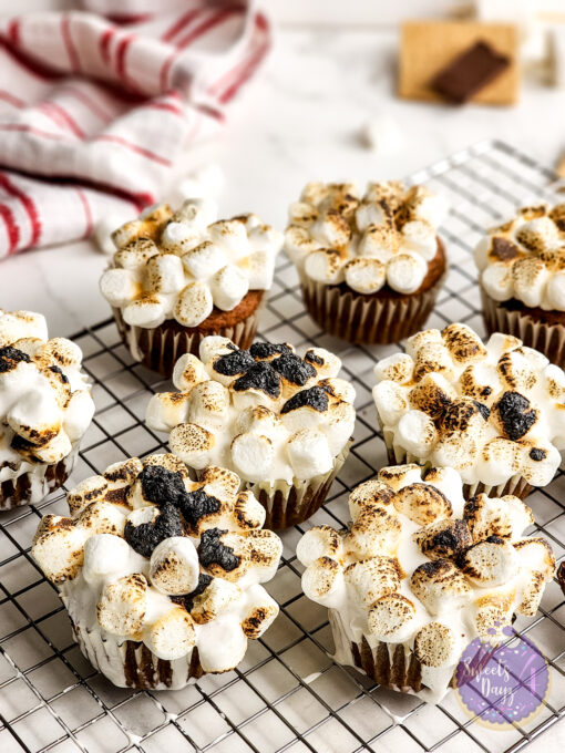 Sweet Potato Casserole Cupcakes on Marble - Image 10