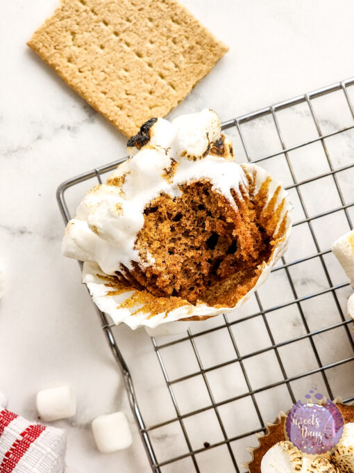 Sweet Potato Casserole Cupcakes on Marble - Image 11