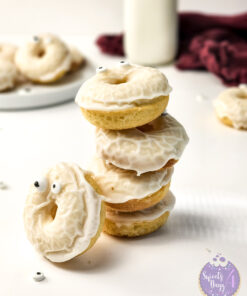 Alternative view of Ghost Frosted Donuts on White