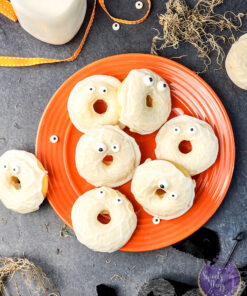 Ghost Frosted Donuts on Black