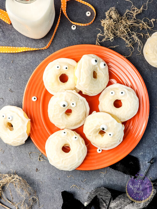 Ghost Frosted Donuts on Black