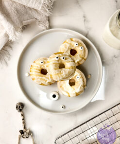 Ghost Frosted Donuts on Marble