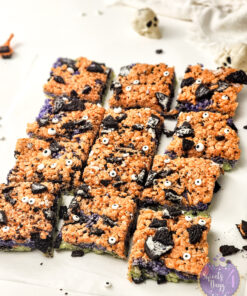 Alternative view of Halloween Rice Krispie Treats on White