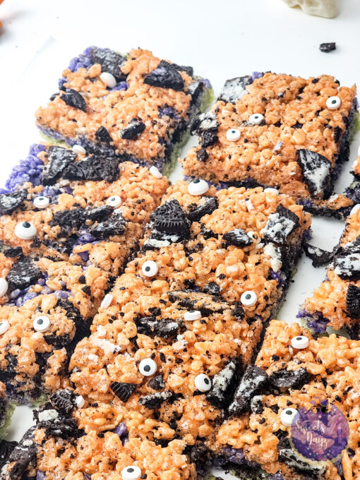 Halloween Rice Krispie Treats on White - Image 3